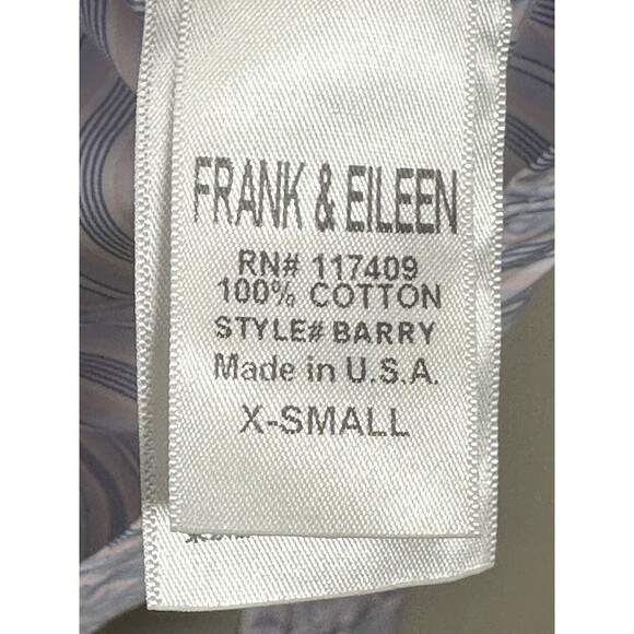 Frank And Eileen Barry Superlux Button Up Women’s Size XS Pink/Blue - Picture 7 of 9